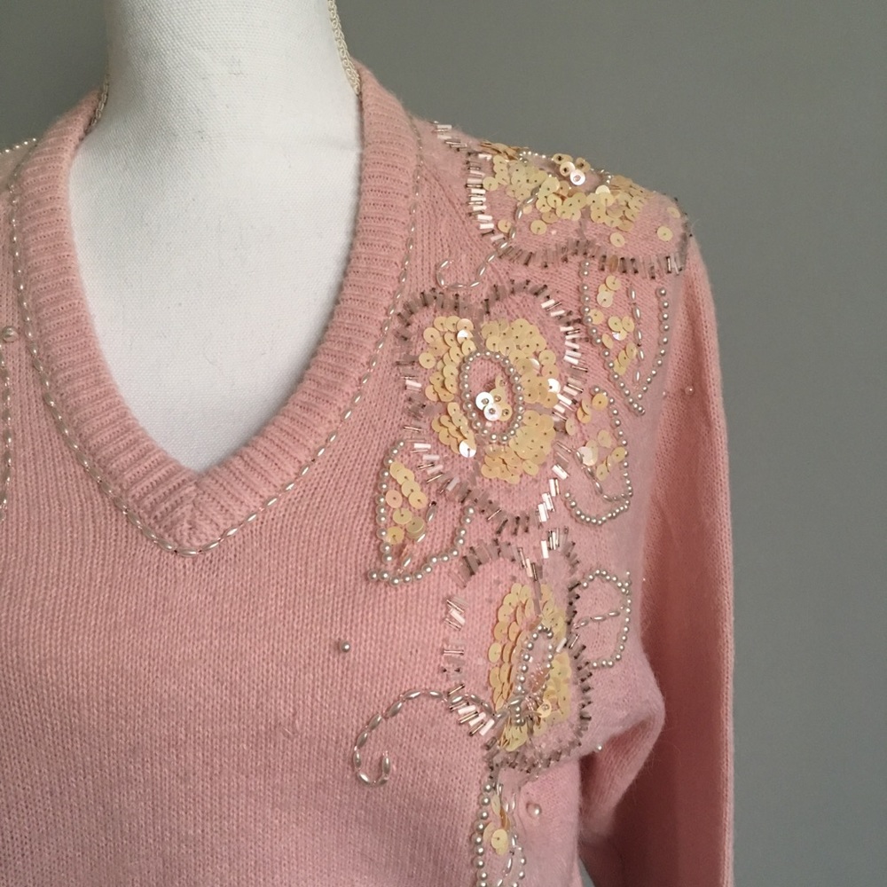 Vintage embellished sweater
